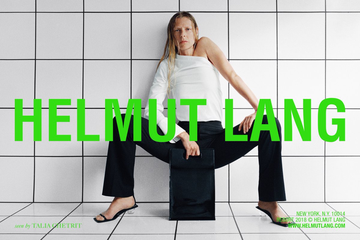 Helmut Lang Resort 2018 Campaign
